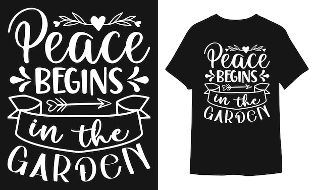 Diseño de camiseta o diseño de póster o tipografía diseño de camiseta Jardinería Diseño de camiseta Jardinería Tr