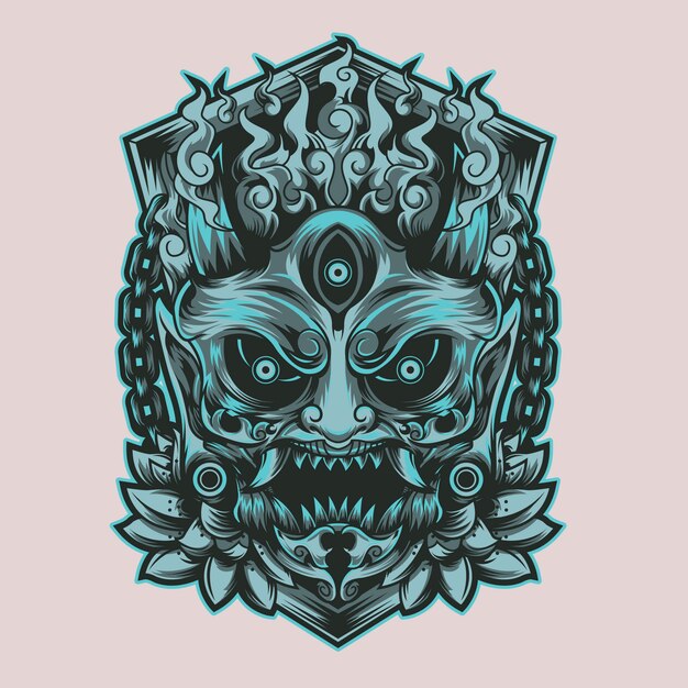 Diseño de camiseta Oni