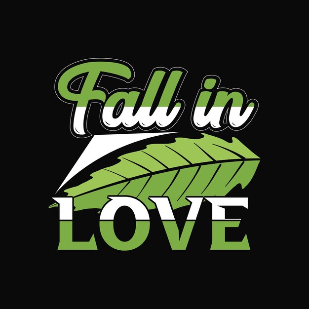 Diseño de camiseta de otoño