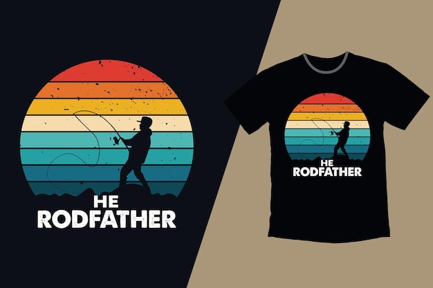 Diseño de camiseta de padre He Rod