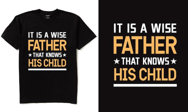 Diseño de camiseta de padre