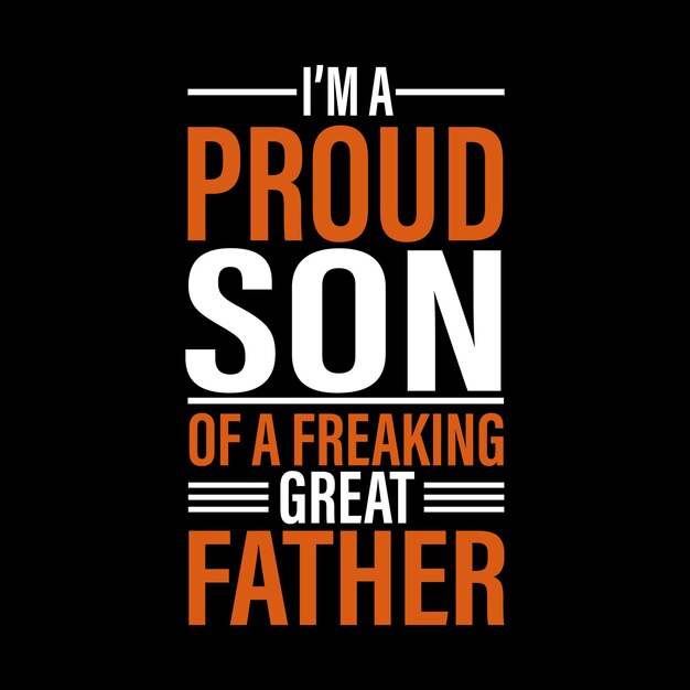 Diseño de camiseta de padre