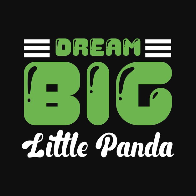 Diseño de camiseta de panda