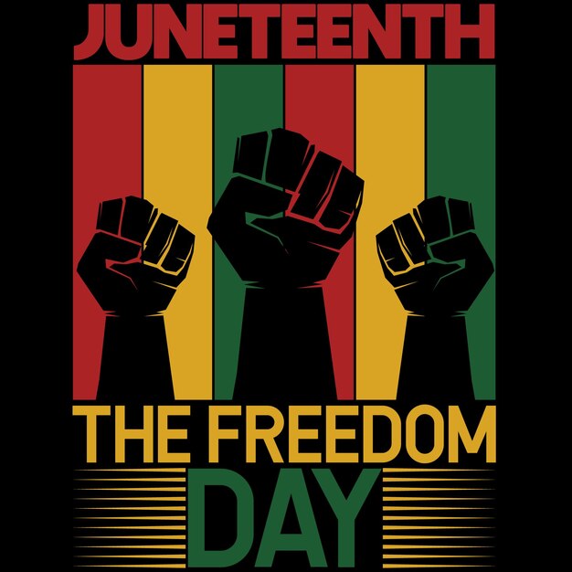 diseño de camiseta de papá Juneteenth