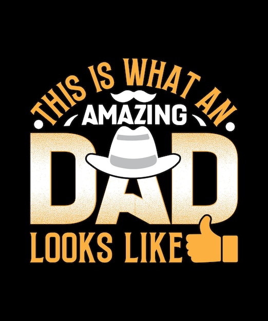 Vector diseño de camiseta de papá