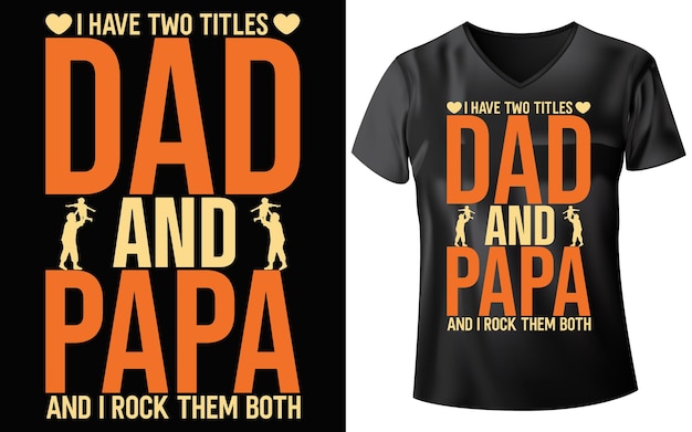 Diseño de camiseta de papá
