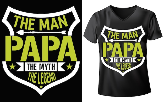 Diseño de camiseta de papá
