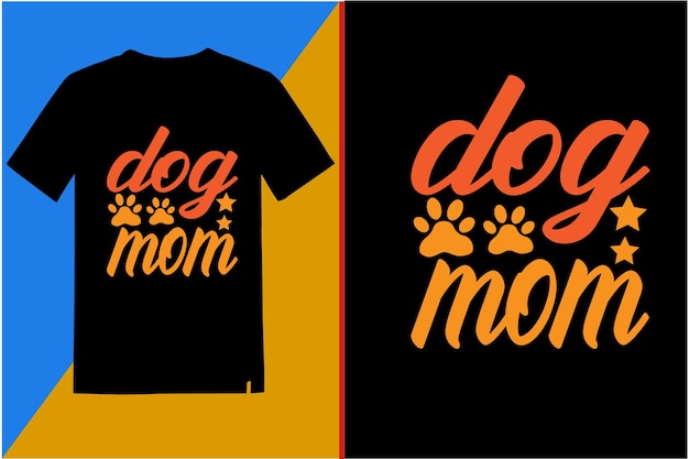Diseño de camiseta de perro y vector de perro