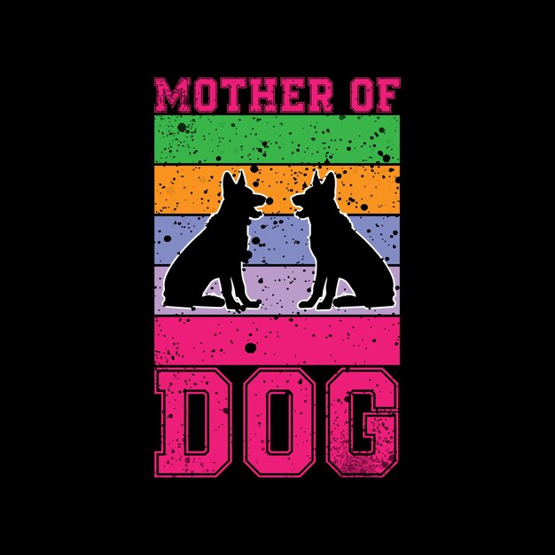 Diseño de camiseta de perro