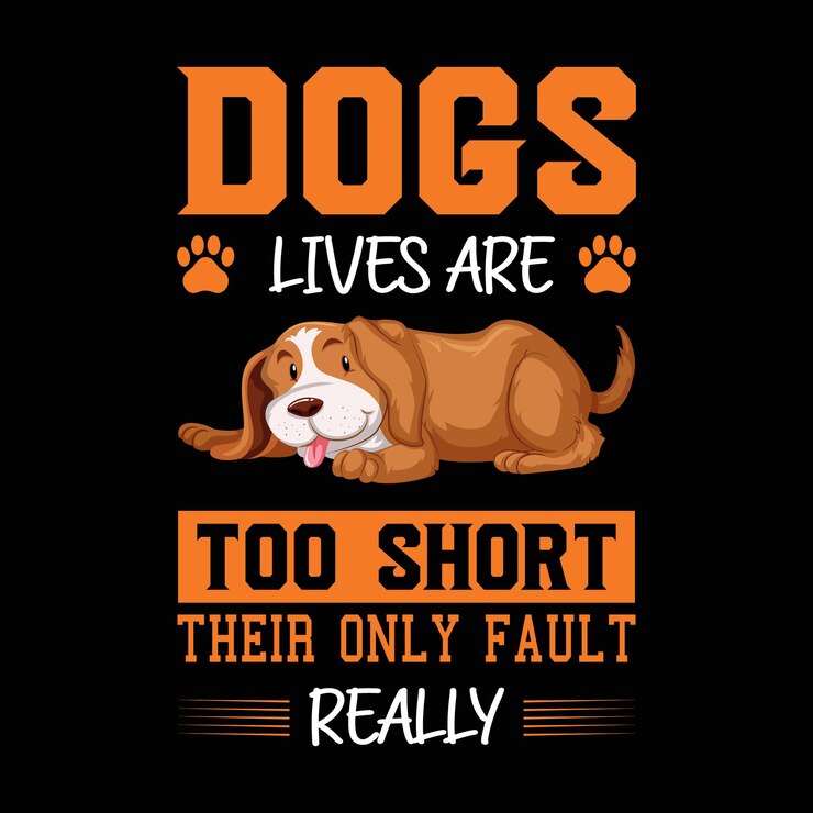 Vector diseño de camiseta de perro