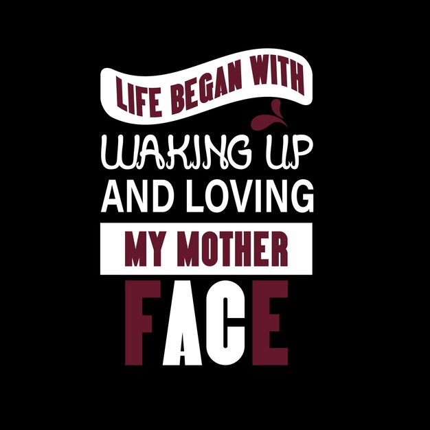 El diseño de la camiseta personalizada de la madre