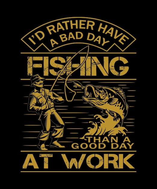 diseño de camiseta de pesca diseño de camiseta de amante de la pesca diseño de vector de pesca
