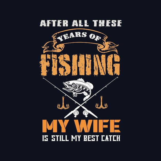 Diseño de camiseta de pesca personalizada