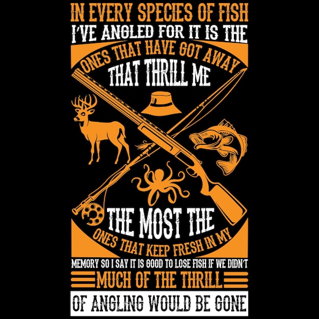 Vector diseño de camiseta de pesca svg