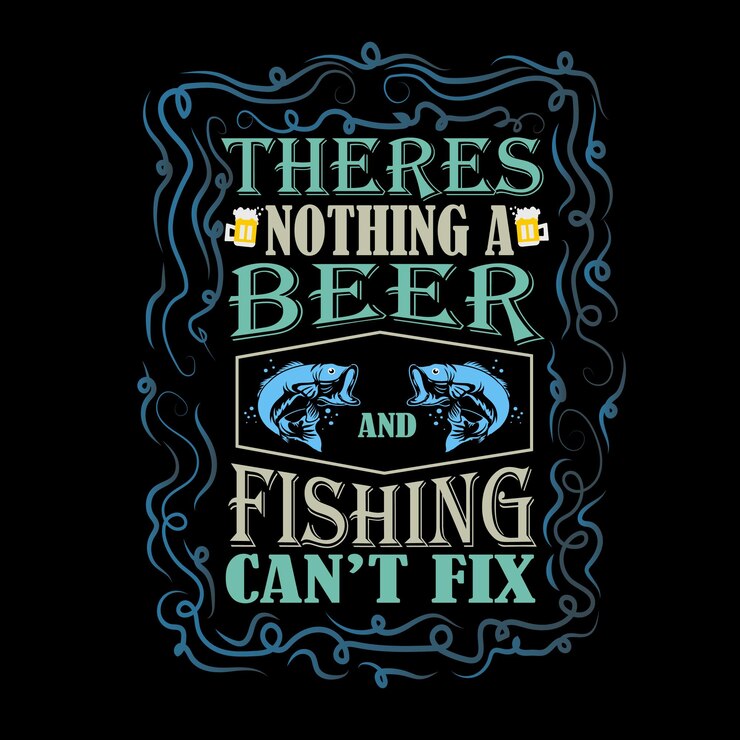 diseño de camiseta de pesca tipografía diseño de camiseta de pesca