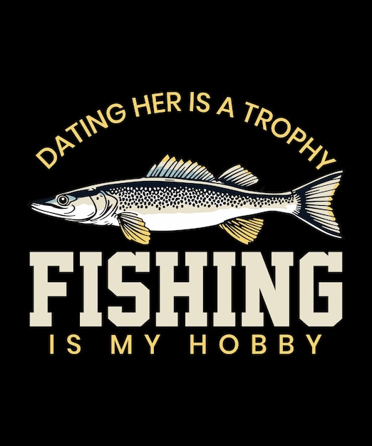 Diseño de camiseta de pesca vectorial. Camiseta de pesca