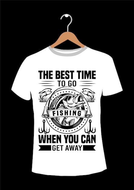 Diseño de camiseta de pesca