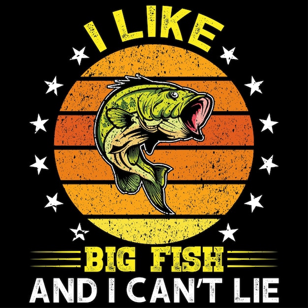 Diseño de camiseta de pesca