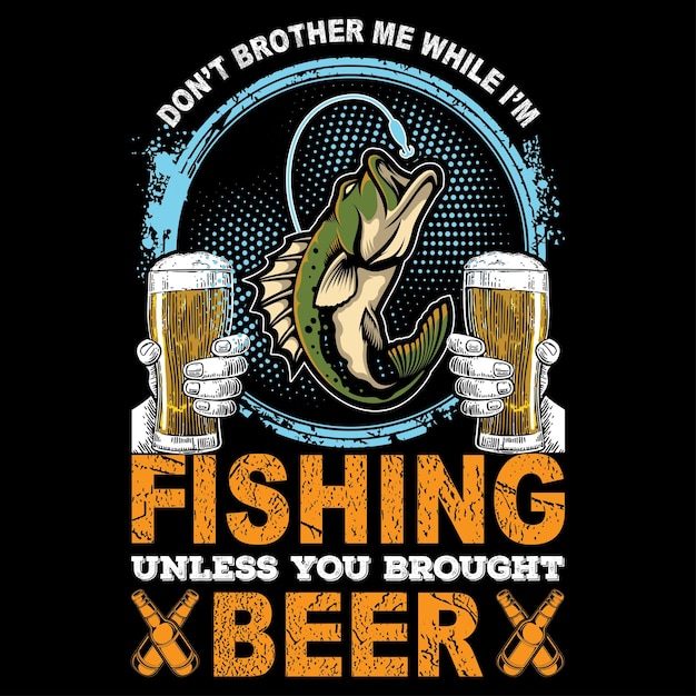 Diseño de camiseta de pesca