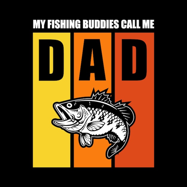 Diseño de camiseta de pesca