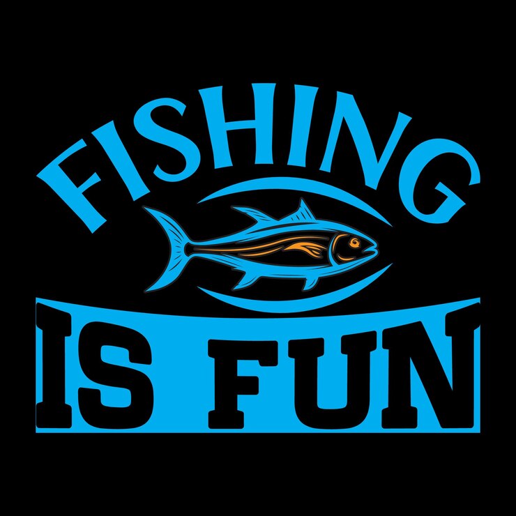 Diseño de camiseta de pesca.