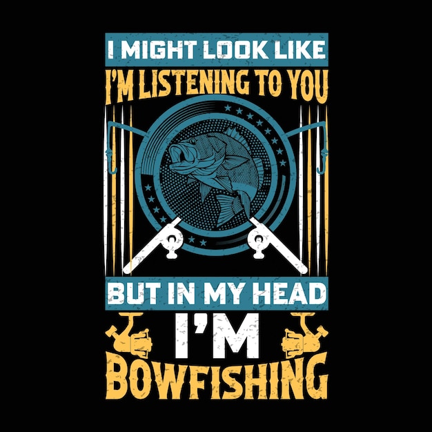 Diseño de camiseta de pesca