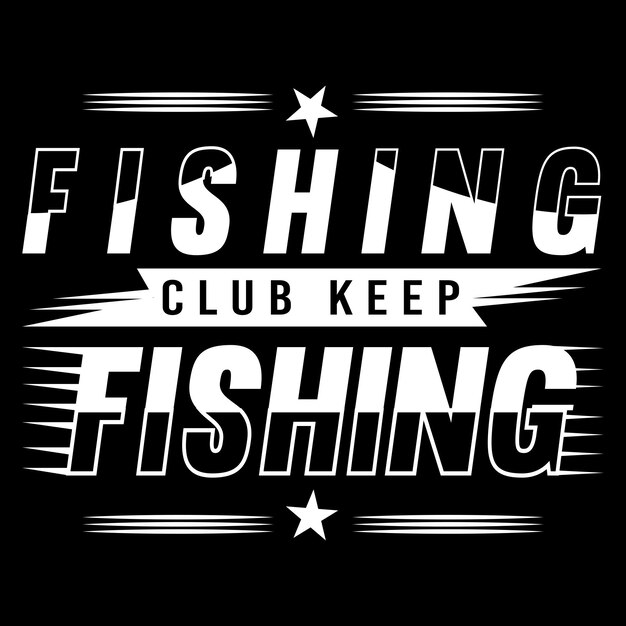 Diseño de camiseta de pesca.