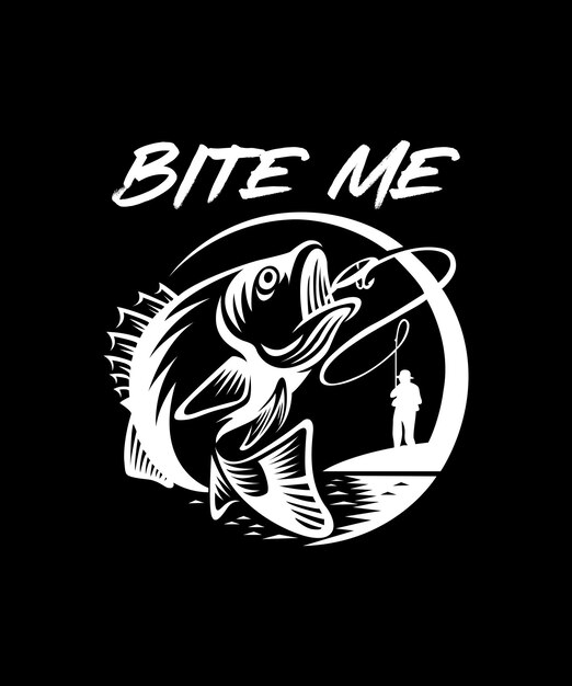 Vector diseño de camiseta de pesca