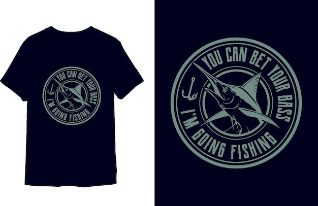 Diseño de camiseta de pesca