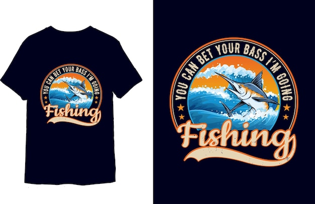 Diseño de camiseta de pesca