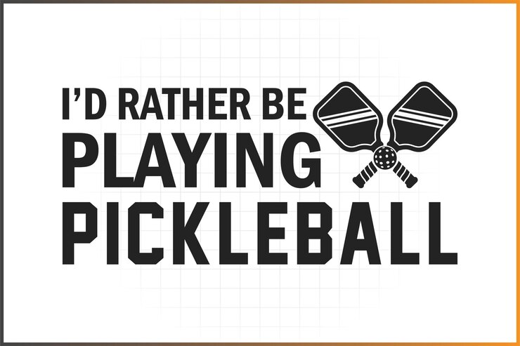 Diseño de camiseta de pickleball Prefiero estar jugando a pickleball