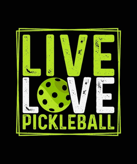 Vector diseño de la camiseta de pickleball