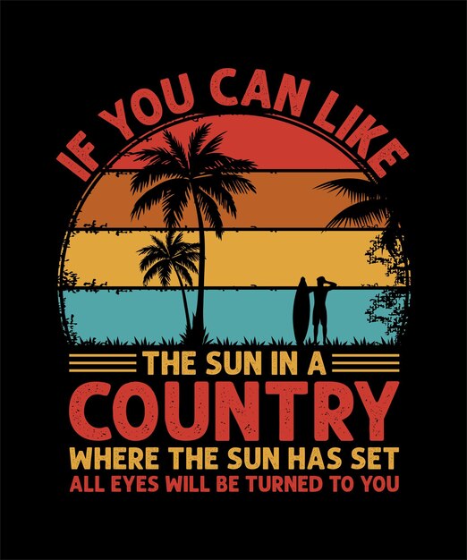 Diseño de camiseta de playa de verano