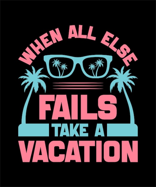 Vector diseño de camiseta de playa de verano