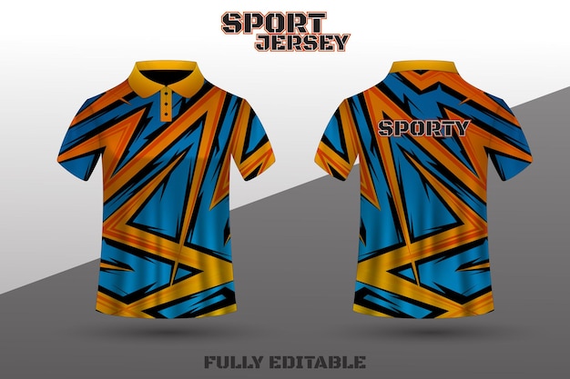 Vector diseño de camiseta de polo diseño de plantilla de camiseta deportiva