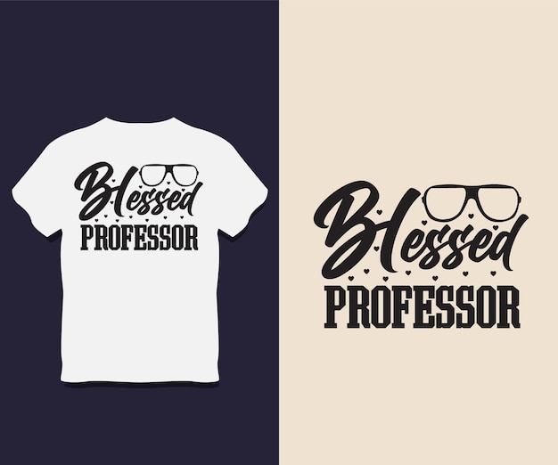 Diseño de camiseta de profesor con vector