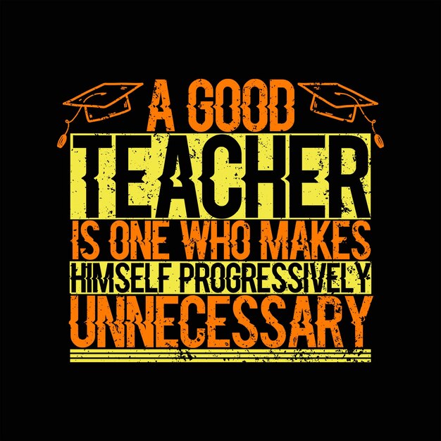 Diseño de camiseta de profesor