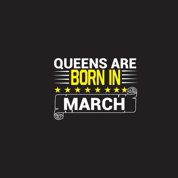 Vector diseño de camiseta queens born