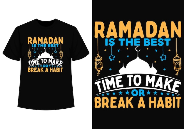 diseño de camiseta ramadan kareem con plantilla vectorial