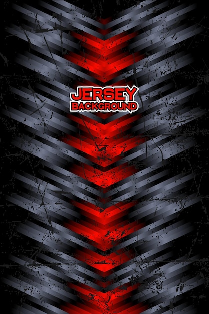 Diseño de camiseta de rayas rojas y grises y grunge para la sublimación