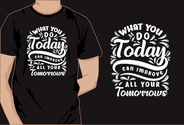 Diseño de camiseta con refrán motivacional Esta es una camiseta creativa con diseño de camiseta con refrán motivacional