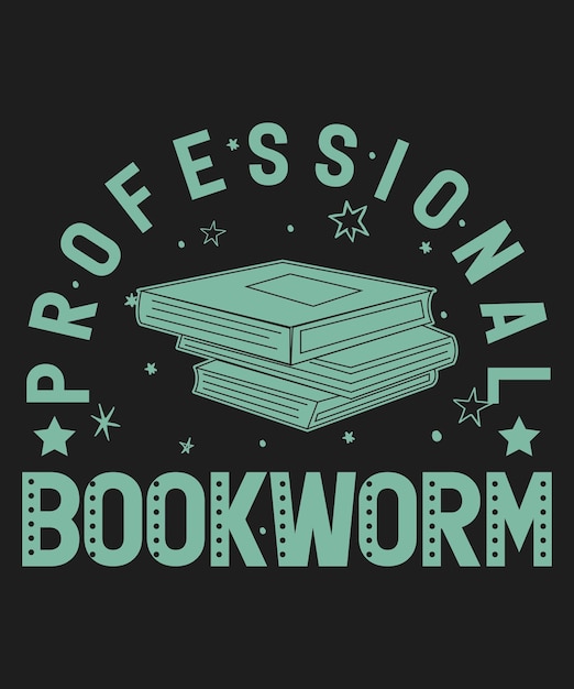 Diseño de camiseta de regalo de libro de ratón de biblioteca profesional.