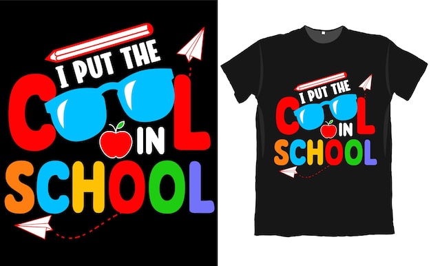 Diseño de camiseta de regreso a la escuela para estudiantes