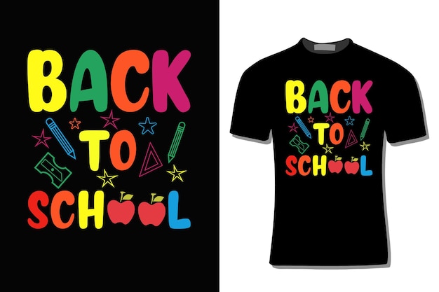 Diseño de camiseta de regreso a la escuela.
