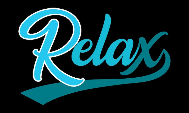 Vector diseño de camiseta relax typography y diseño colorido.