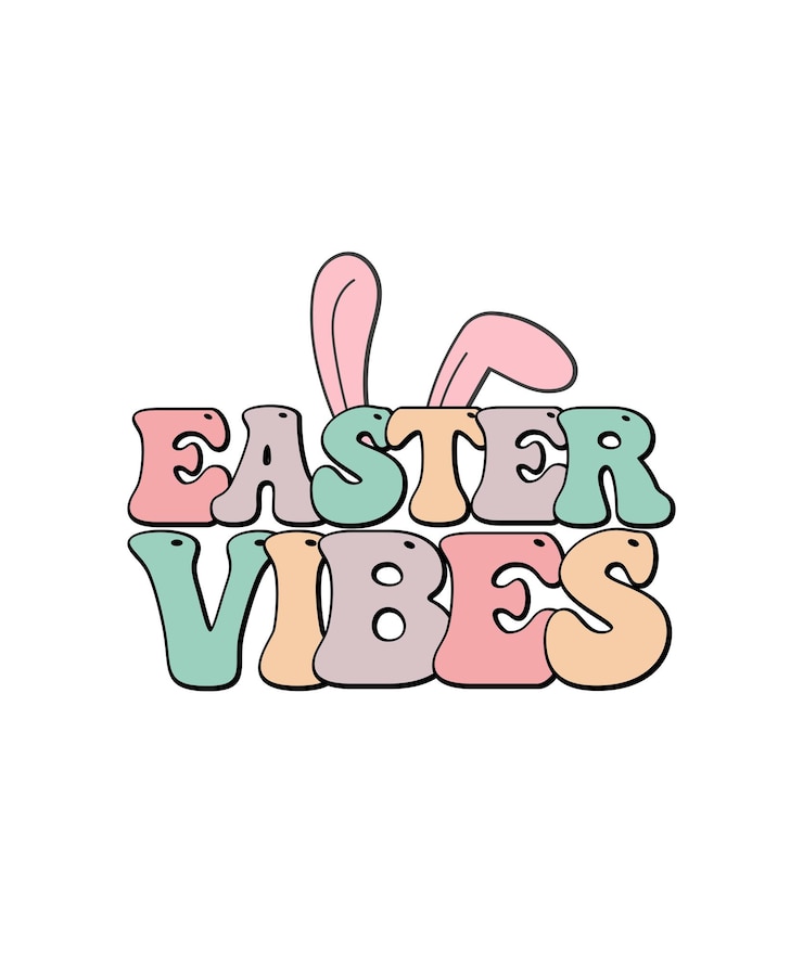 Vector diseño de camiseta retro easter vibes