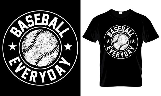 Diseño de camiseta retro vintage para amante del béisbol