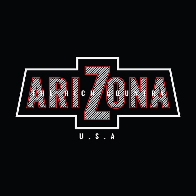 Diseño de camiseta y ropa de Arizona