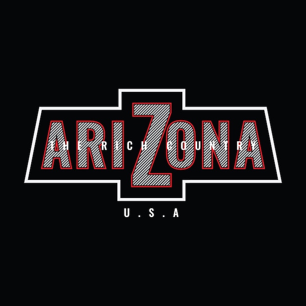 Diseño de camiseta y ropa de arizona