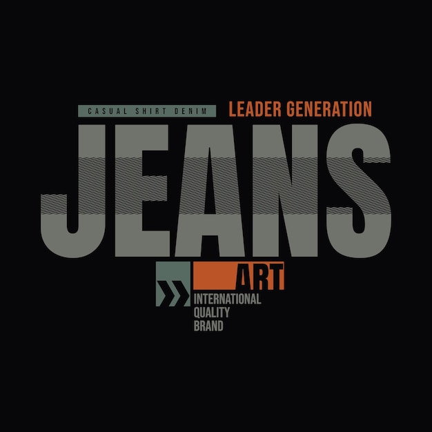 Diseño de camiseta y ropa de jeans.